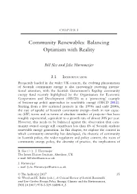 Community Renewables: Balancing Optimism with Reality
