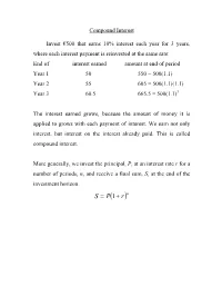 Compound Interest