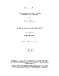 Effects of Manufacturing Method on Surface Mineralization of Bioactive Glasses
