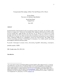 Non-Exponential Discounting: a Direct Test and Perhaps a New Puzzle
