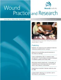 Wound Practice and Research
