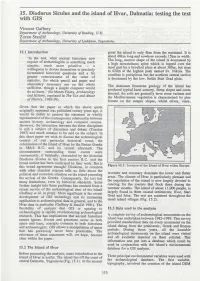15. Diodorus Siculus and the Island of Hvar, Dalmatia: Testing the Text with GIS