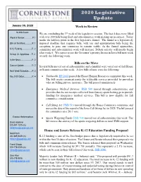 2020 Legislative Update