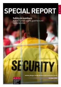 Australia's Private Security Guard Force and Counterterrorism