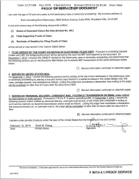 Case 12-27488 Doc 2276 Filed 02/12/14 Entered 02/12/14 16:30:35 Desc Main Document Page 1 Of