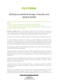 Flixtrain Se Extinde În Europa: Trenurile Verzi Ajung În Suedia