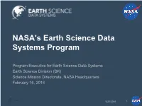 NASA's Earth Science Data Systems Program