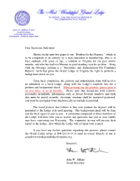 Shown on the Next Two Pages Is Our “Petition for the Degrees,”