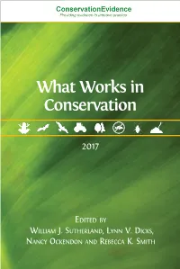 What Works in Conservation