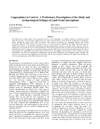Copperplates in Context: a Preliminary Investigation of the Study and Archaeological Settings of Land Grant Inscriptions