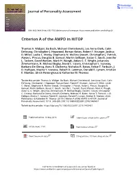 Criterion a of the AMPD in Hitop.Pdf