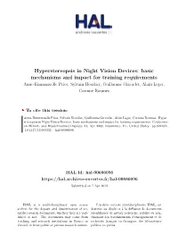 Hyperstereopsis in Night Vision Devices: Basic Mechanisms And