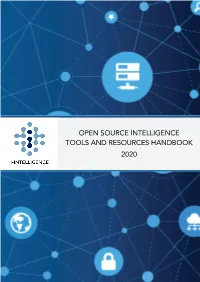 Open Source Intelligence Tools and Resources Handbook 2020