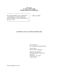 CASE 10-E-0285 Consider Regulatory Policies Regarding Smart Grid Systems and the Modernization of the Electric Grid