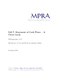 IAS 7, Statement of Cash Flows – a Closer Look
