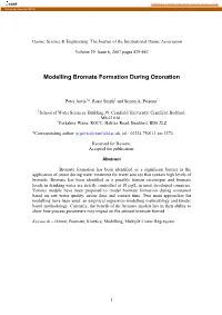 Modelling Bromate Formation During Ozonation