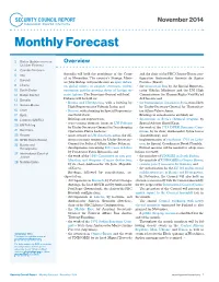 Monthly Forecast