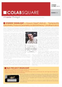 STUDENT HIGHLIGHT – Hassan Najafi Alishah - “Symplectic Geometry, Poisson Geometry and KAM Theory” (Mathematics)