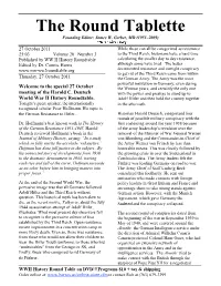The Round Tablette Founding Editor: James W