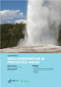 Geoconservation in Protected Areas Principal Authors: CONTENTS Roger Crofts and John E