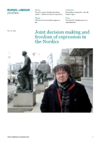 Joint Decision Making and Freedom of Expression in the Nordics