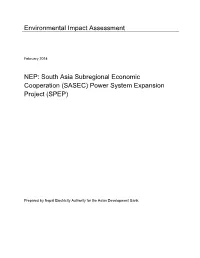 SASEC) Power System Expansion Project (SPEP