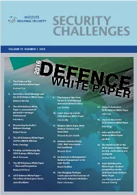 SECURITY CHALLENGES SECURITY Contents