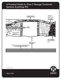 A Practical Guide to Class 2 Sewage Treatment Systems (Leaching Pit)