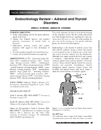 Endocrinology Review – Adrenal and Thyroid Disorders
