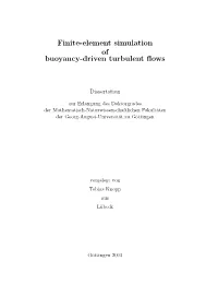 Finite-Element Simulation of Buoyancy-Driven Turbulent Flows