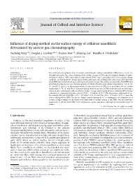 Influence of Drying Method on the Surface Energy of Cellulose