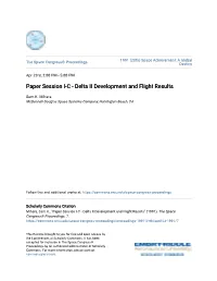 Paper Session I-C - Delta II Development and Flight Results