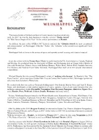 T H O M S W E I N H a P P E L Biography