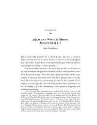 4Q521 and What It Might Mean for Q 3–7