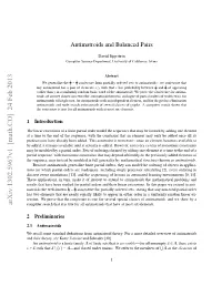 Antimatroids and Balanced Pairs