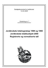Budsjettnemnda for Jordbruket 12.04.2000