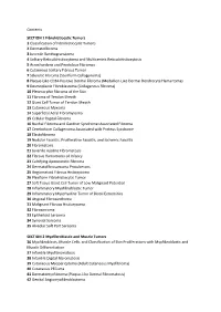 Contents SECTION 1 Fibrohistiocytic Tumors 1 Classification Of