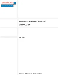 Doubleline DBLTX Total Return Bond Fund Update