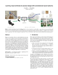 Learning Visual Similarity for Product Design with Convolutional Neural Networks