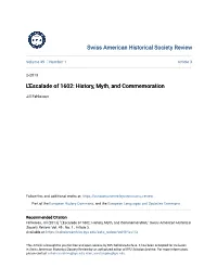 L'escalade of 1602: History, Myth, and Commemoration