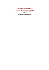 1. Getting Started with Jboss Developer Studio