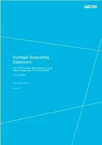 Heritage Supporting Statement