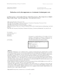 Reduction Rate by Decompression As a Treatment of Odontogenic Cysts