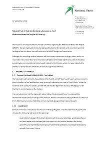 Submission-In-Chief Melbourne Metro Rail Project EES Hearing Thank Y