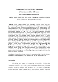 The Phonological Process of Verb Nasalization in Banyumasan Dialect of Javanese Riza Nuzulul Huda and Agus Subiyanto