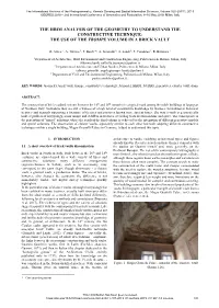The Use of the Trompe Volume in a Brick Vault