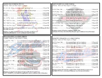AKRON RACERS 2006 HOME SCHEDULE (Tentative - Dates and Times Subject to Change) (Tentative - Dates and Times Subject to Change)