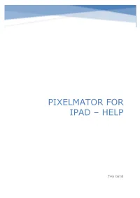 Pixelmator for Ipad – Help