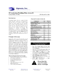 TF Activation Profiling Plate Array II Signosis, Inc