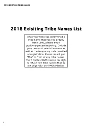 18 Existing Tribe Names.Xlsx
